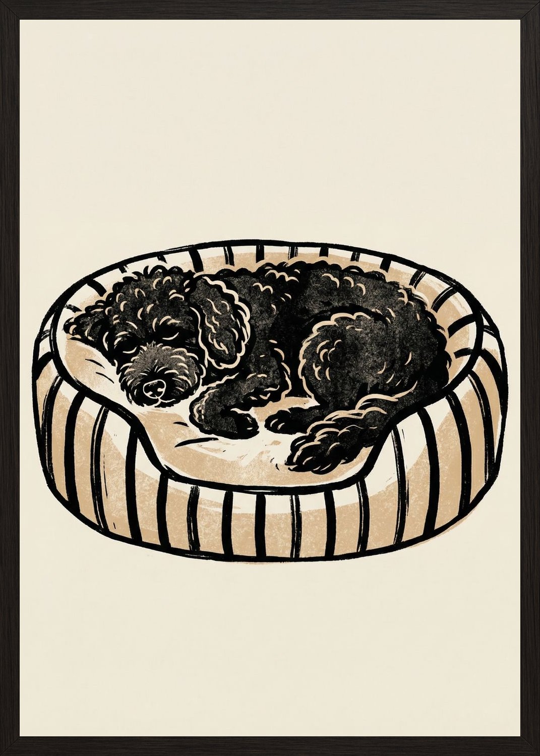 Poster in oak frame