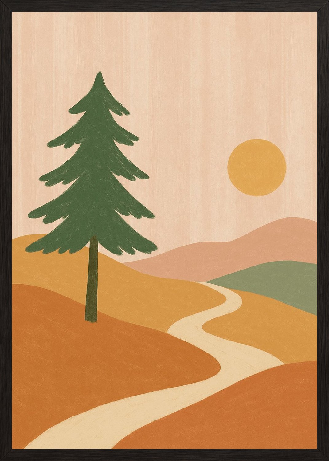 Poster in black frame