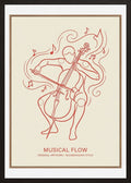 Poster in black frame