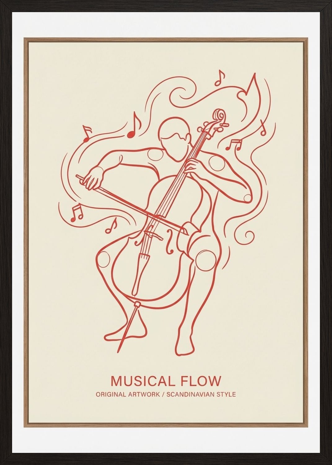 Poster in black frame