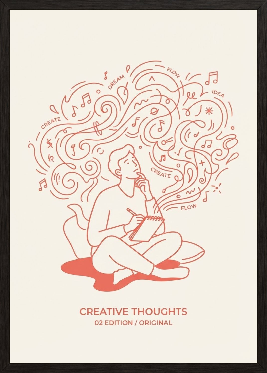 Poster in black frame