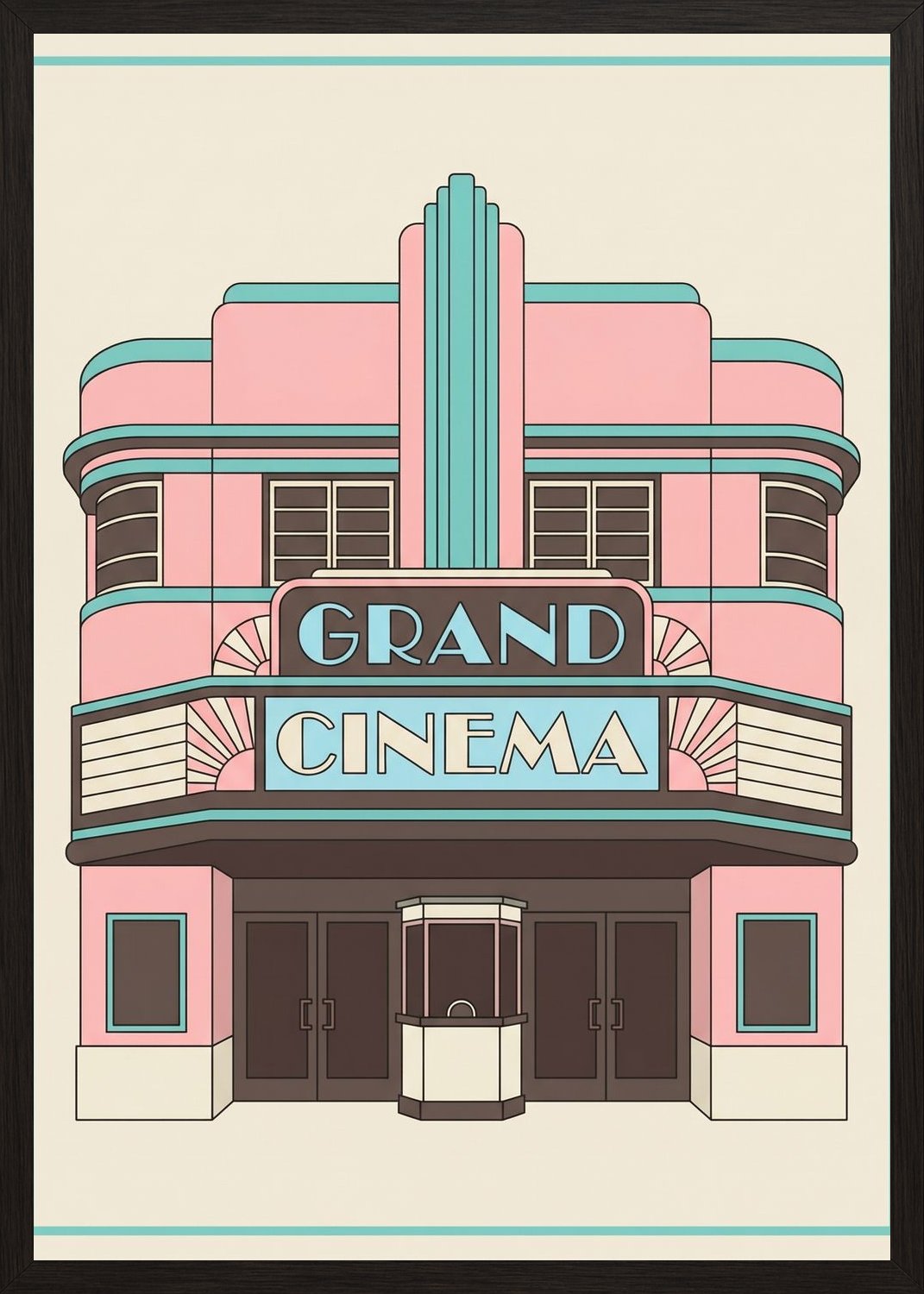 Poster in black frame