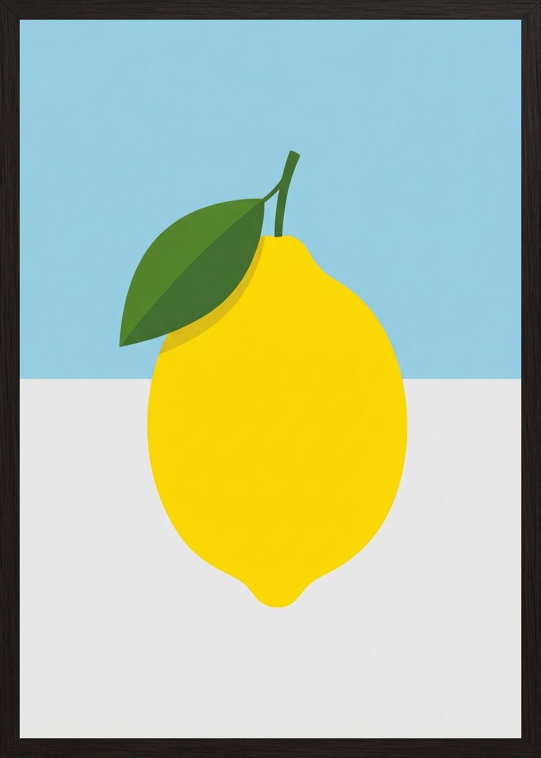 Poster in black frame