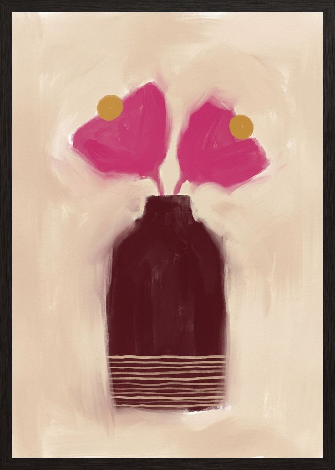 Poster in black frame