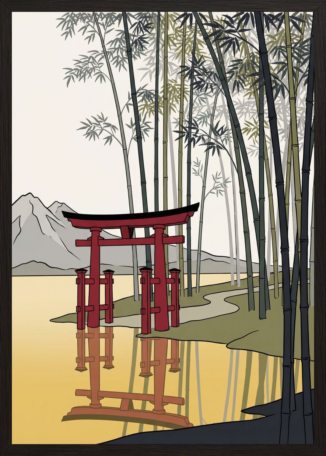 Poster in oak frame