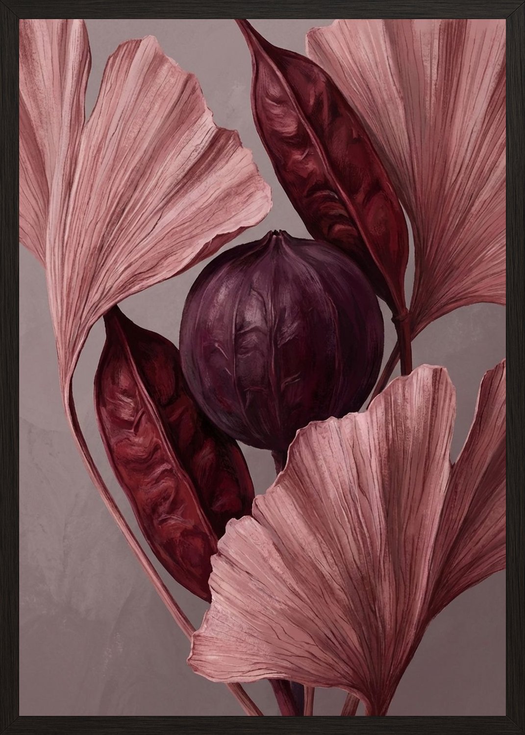 Poster in black frame