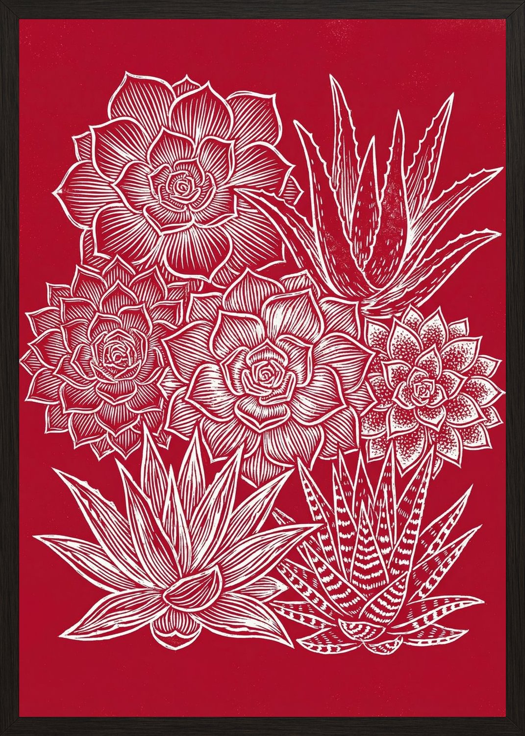 Poster in oak frame