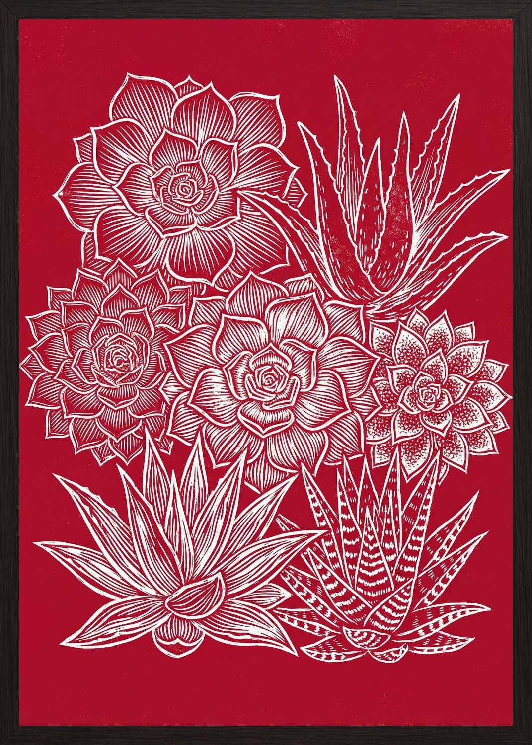 Poster in black frame