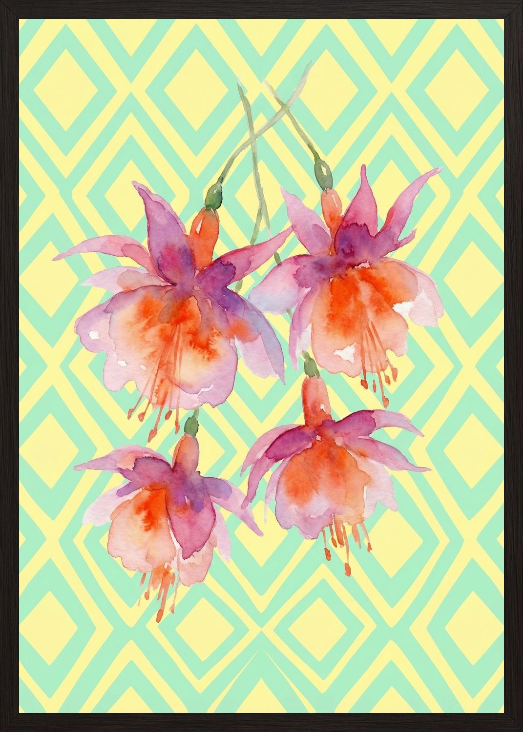 Poster in black frame