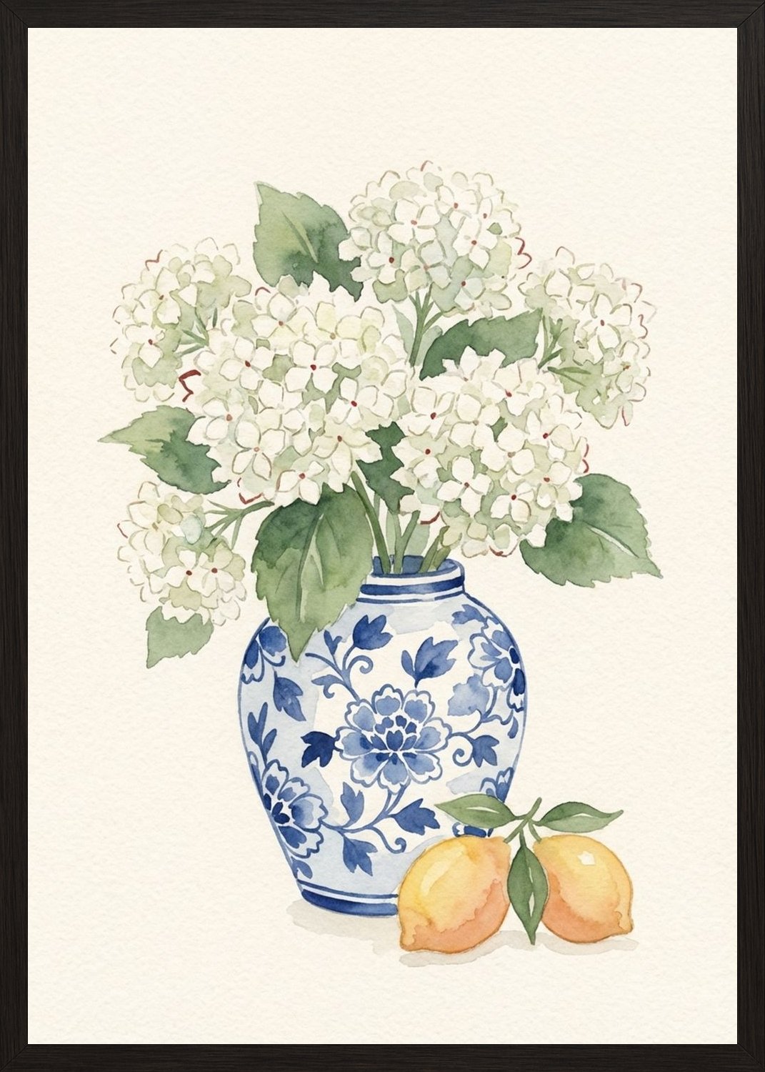 Poster in black frame