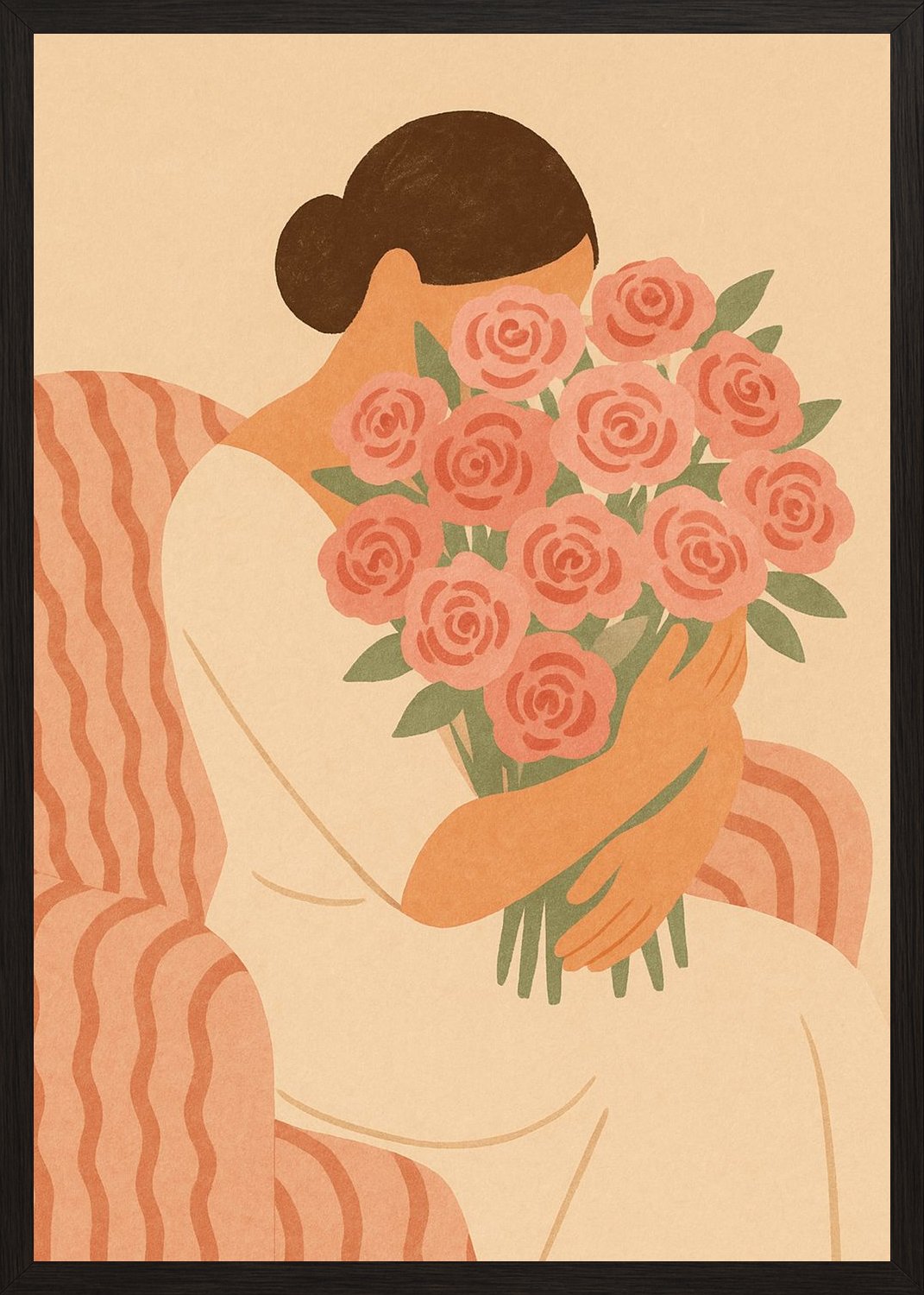 Poster in black frame
