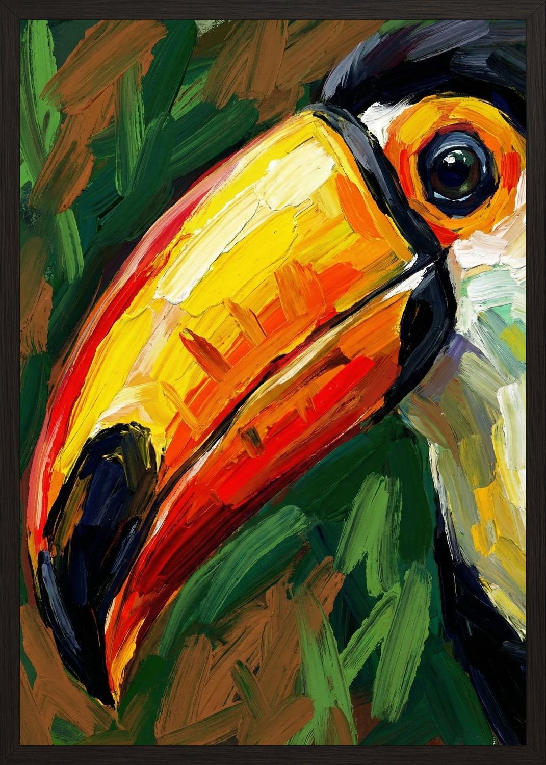 Poster in black frame