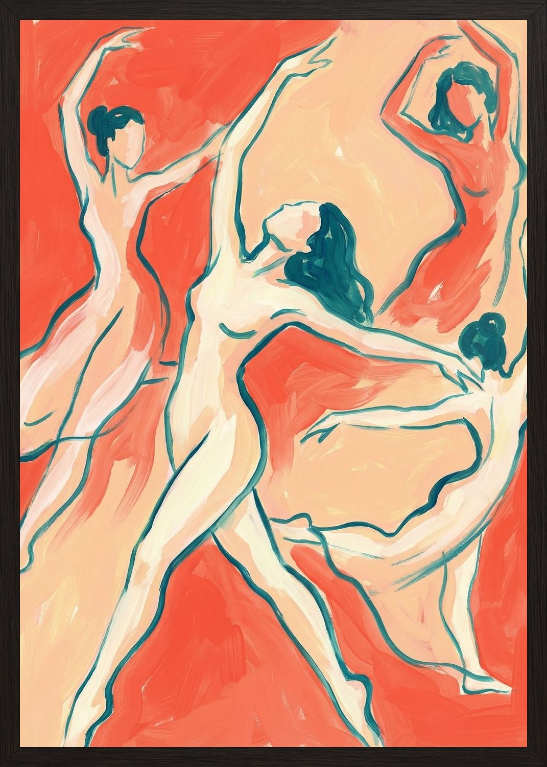 Poster in black frame
