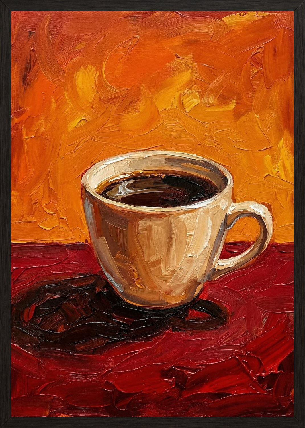 Poster in black frame