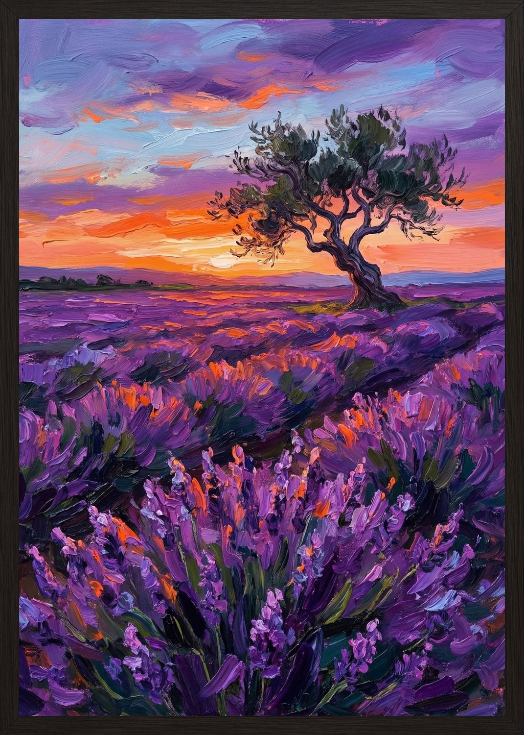 Poster in black frame