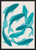 Poster in oak frame