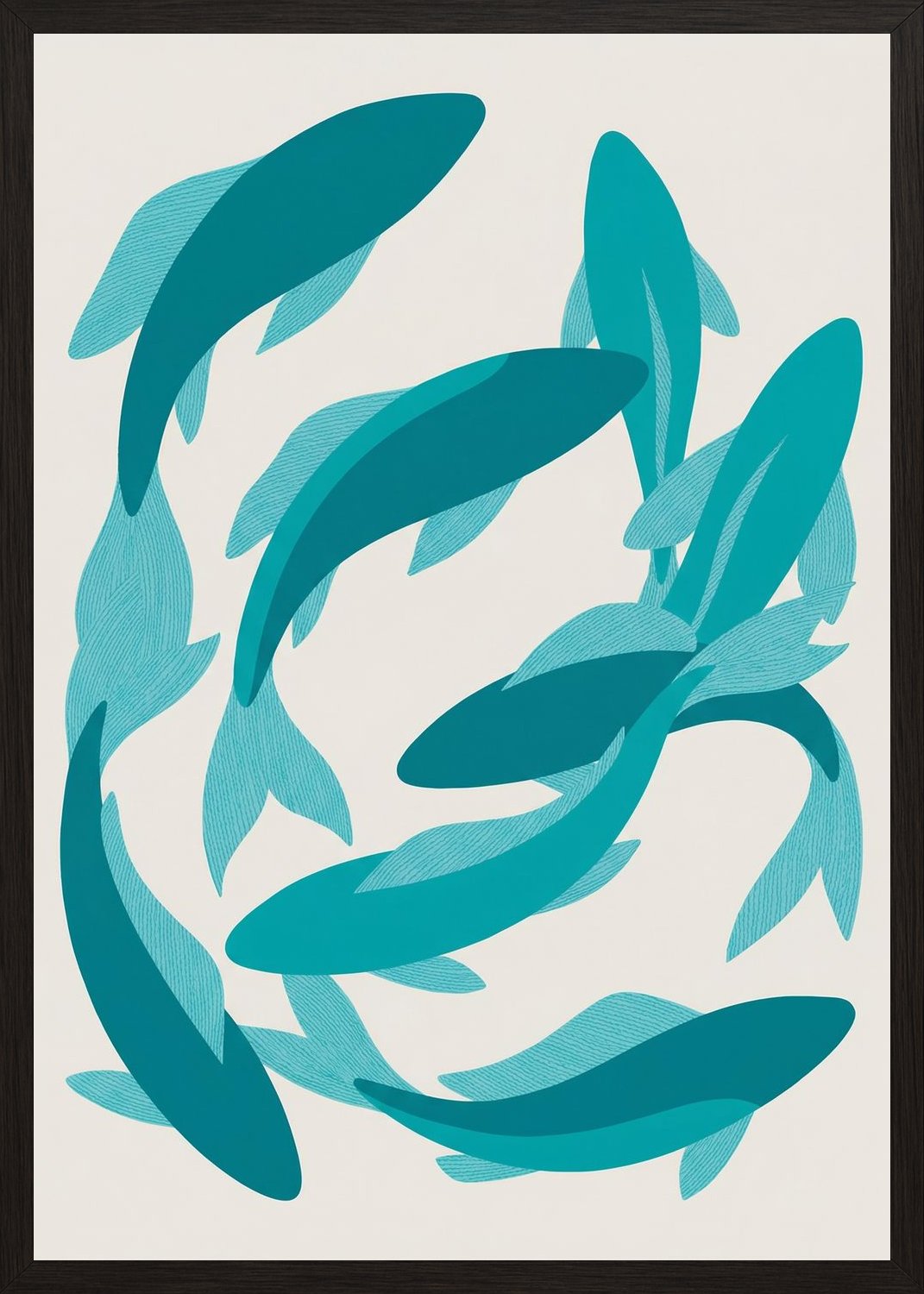 Poster in oak frame
