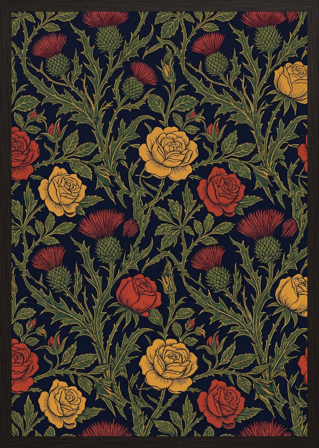 Poster in black frame