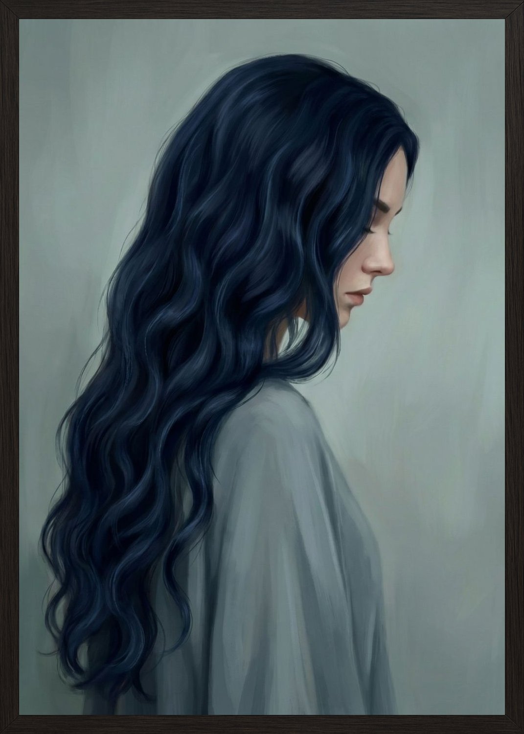 Poster in black frame