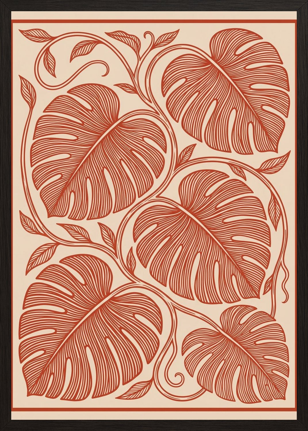 Poster in black frame