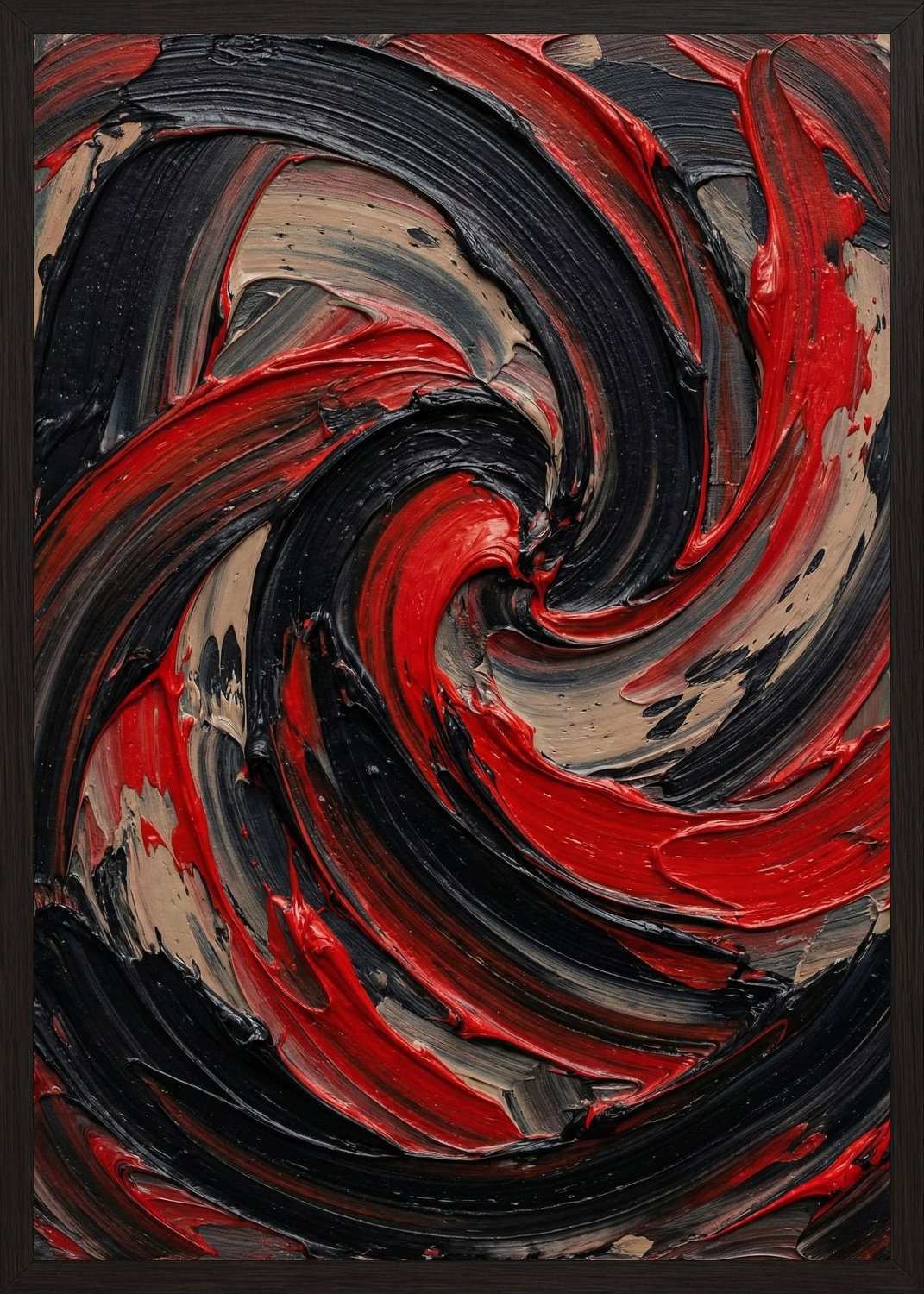 Poster in black frame