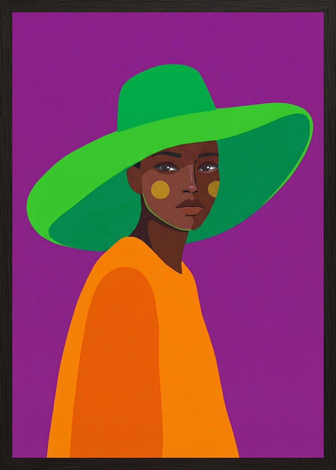 Poster in black frame