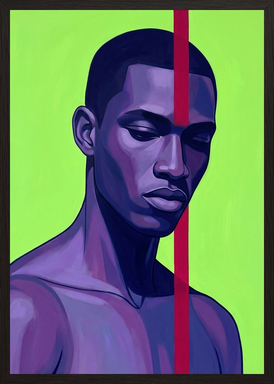 Poster in black frame