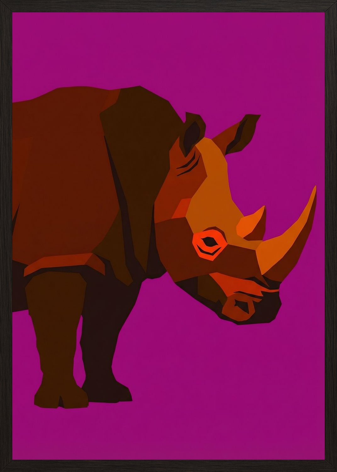 Poster in black frame
