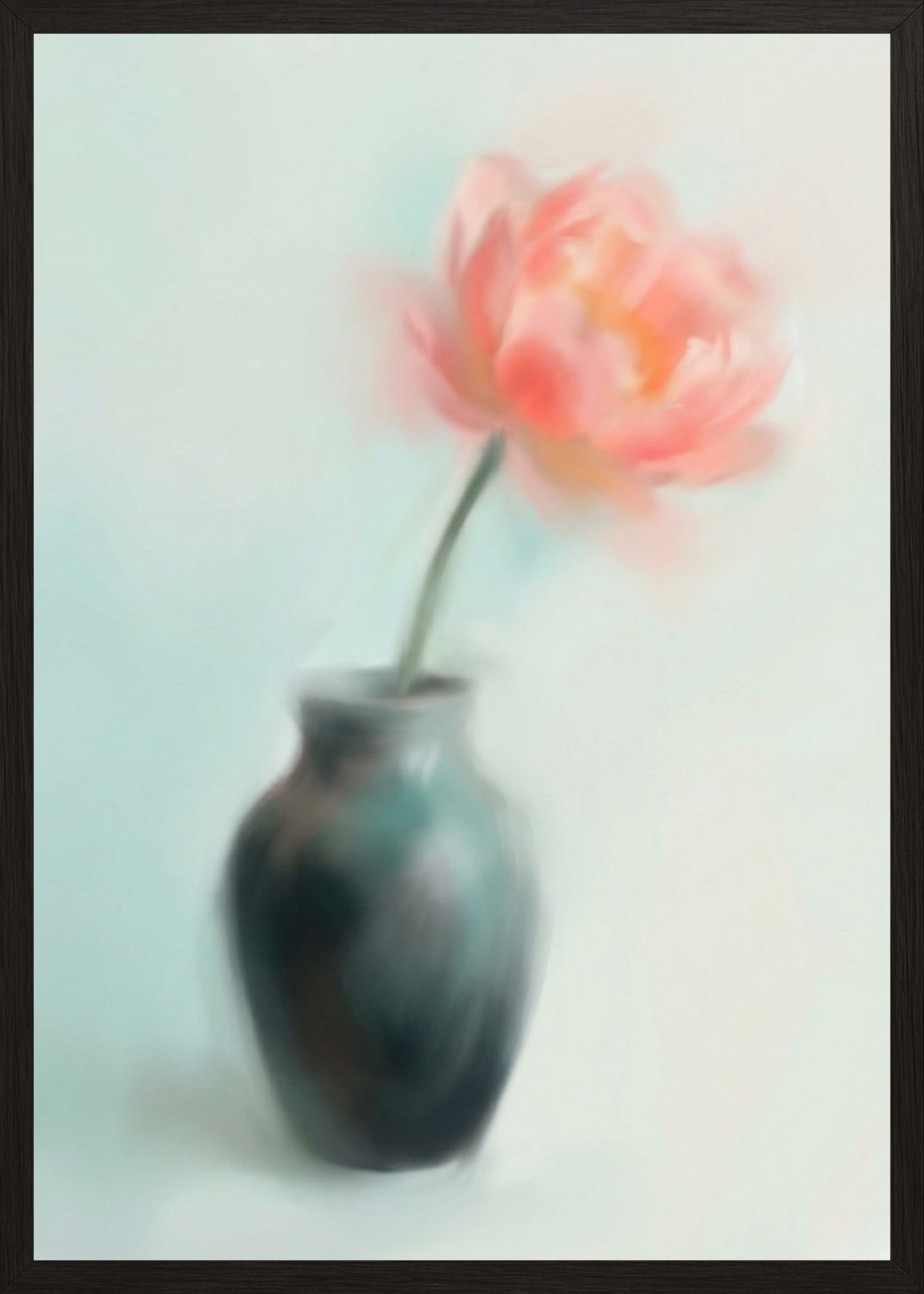 Poster in black frame