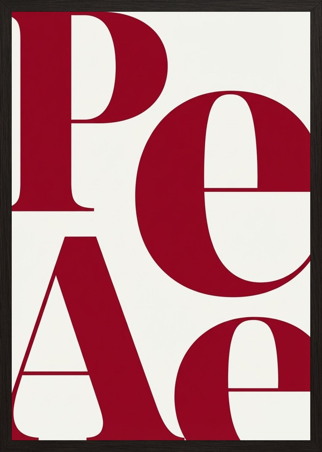 Poster in black frame