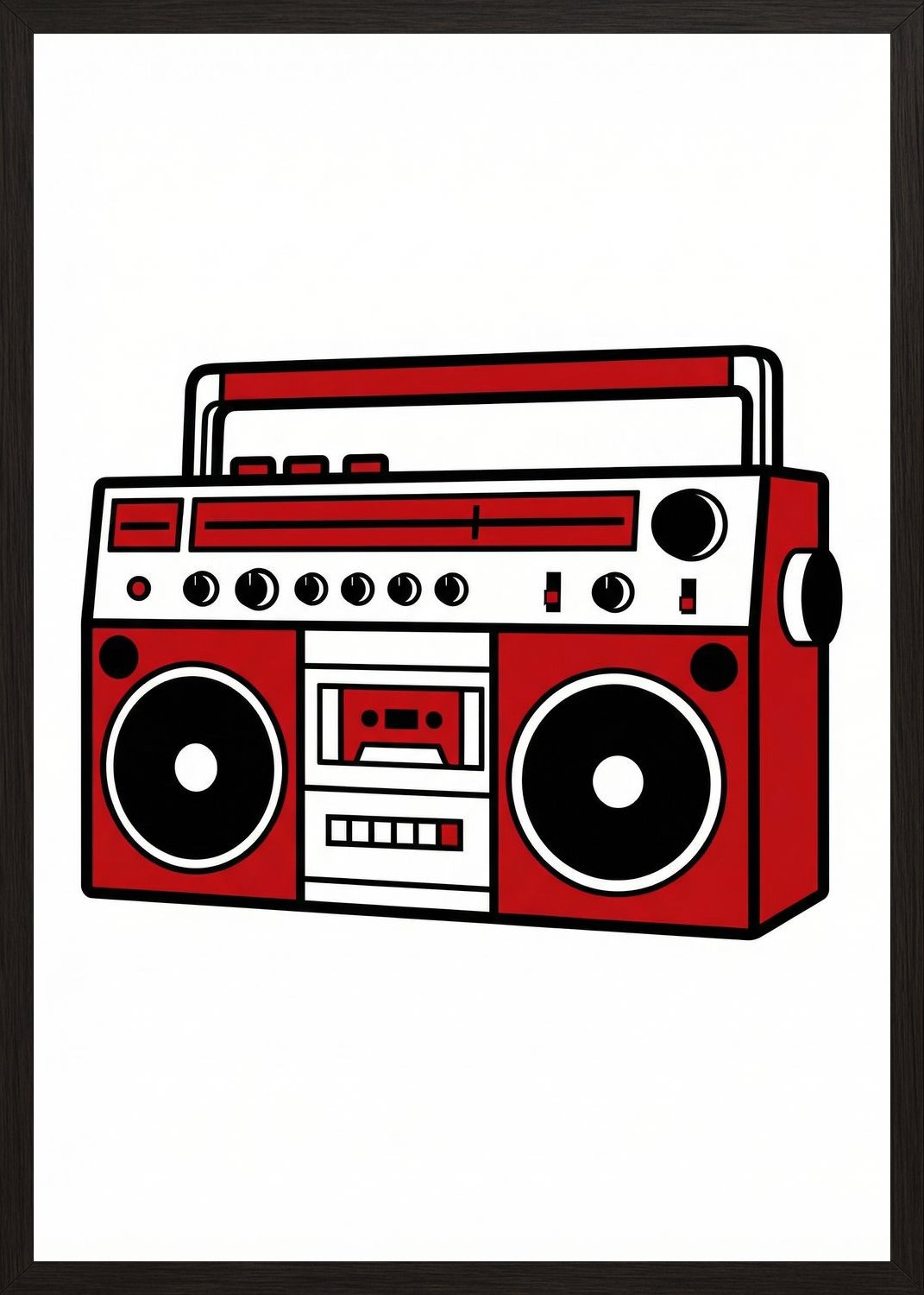 Poster in black frame