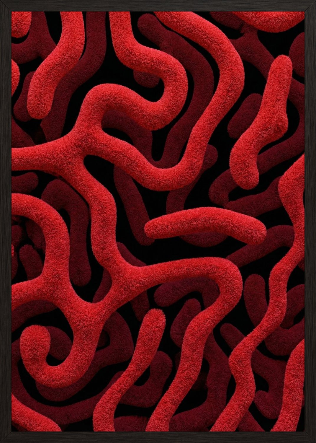 Poster in black frame