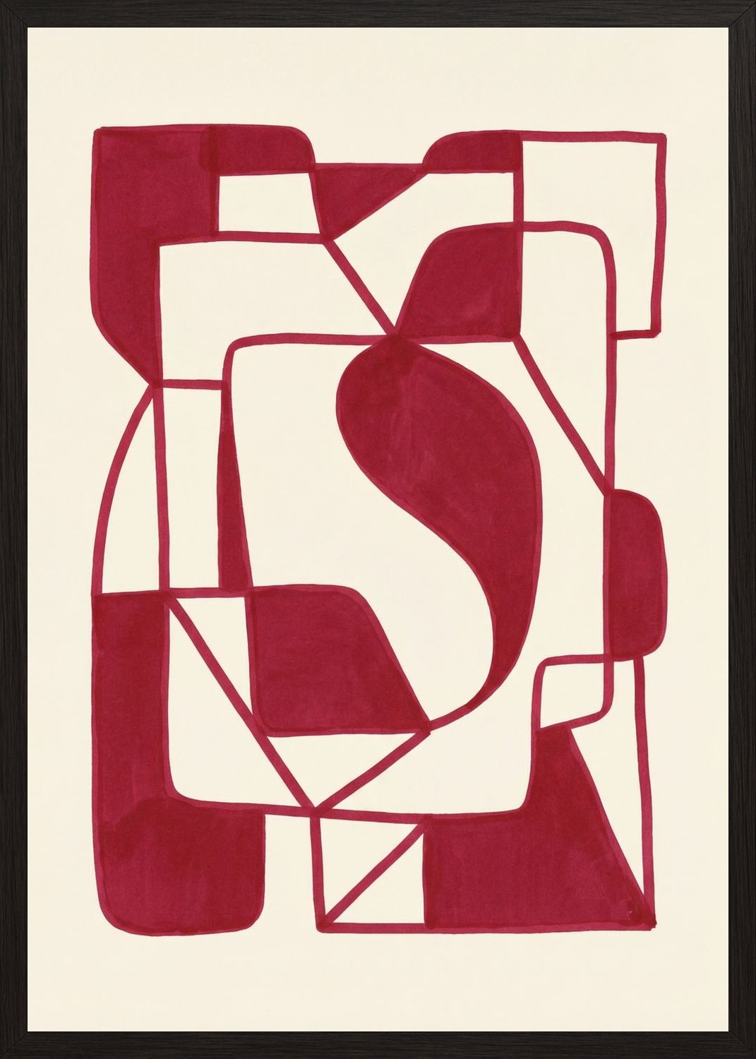 Poster in black frame