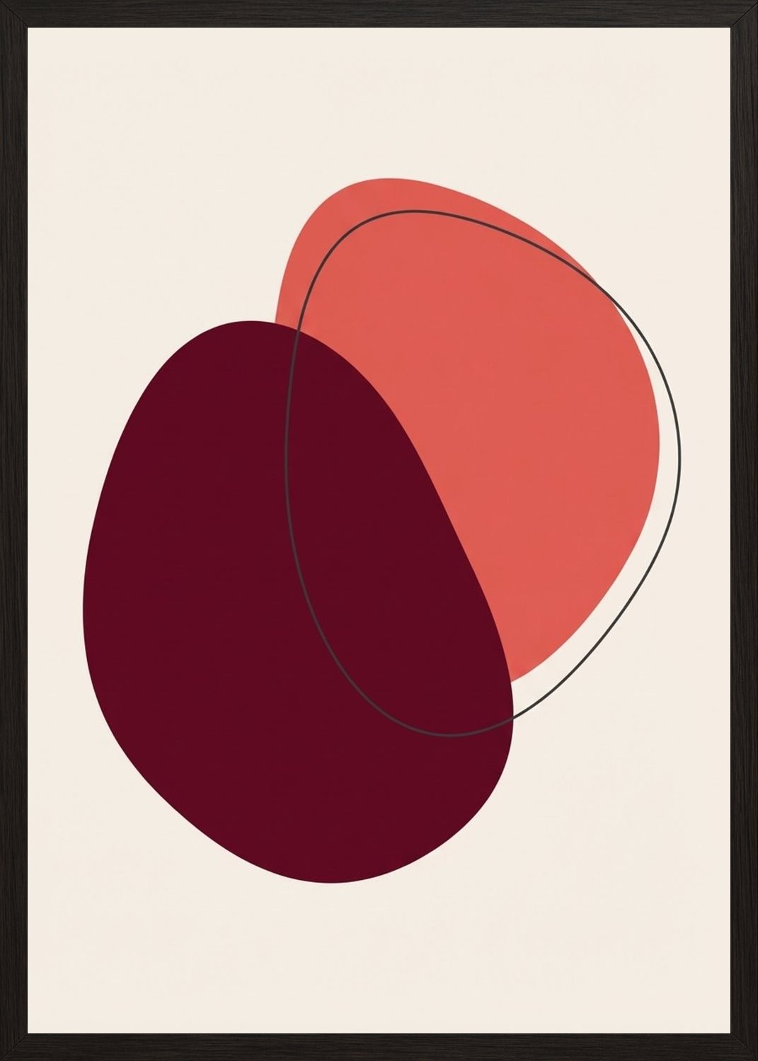 Poster in black frame