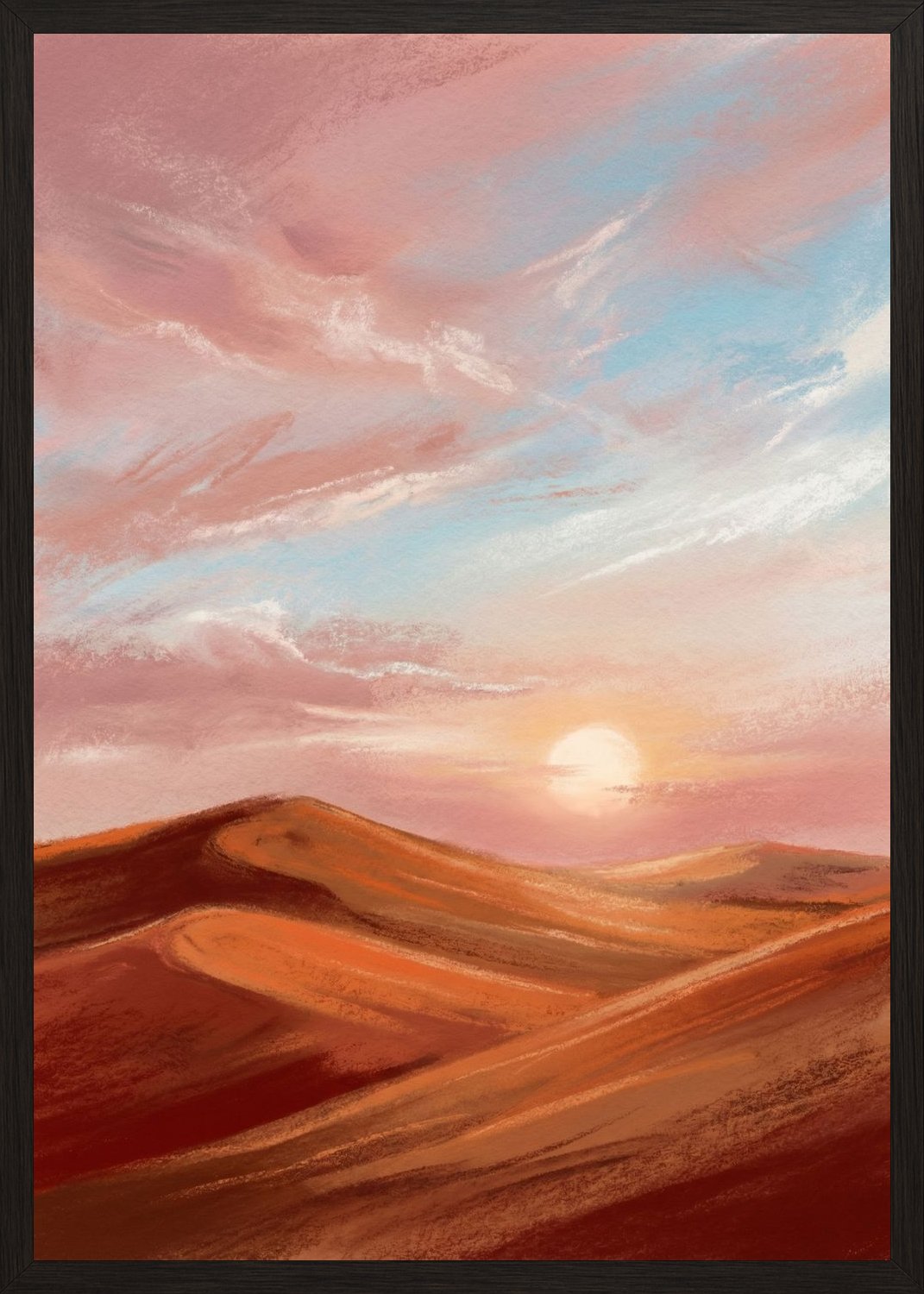 Poster in black frame