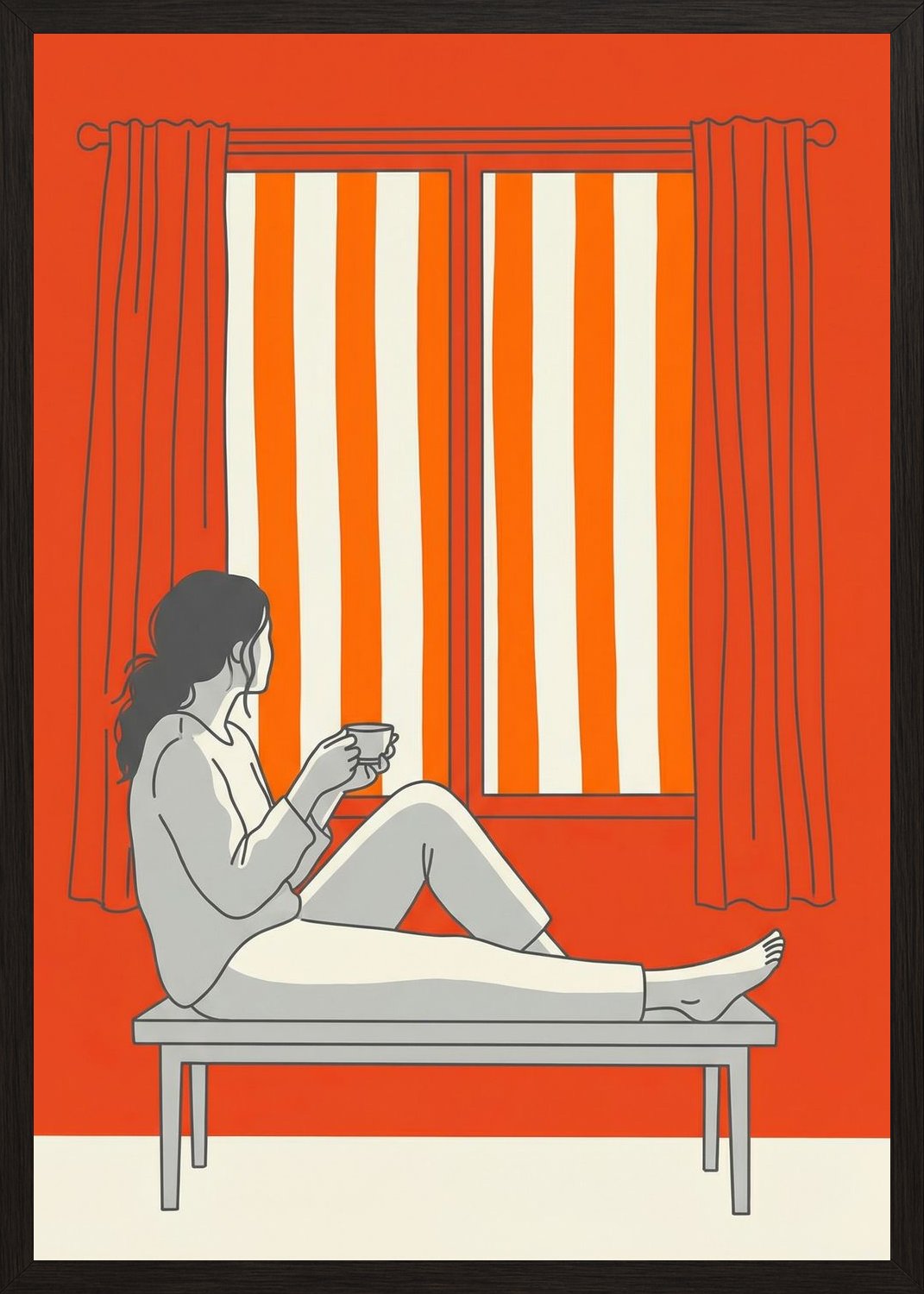 Poster in oak frame