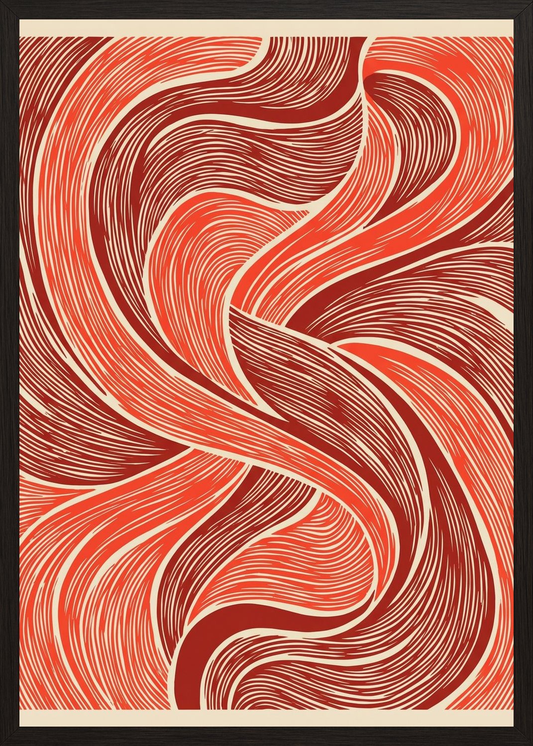 Poster in oak frame
