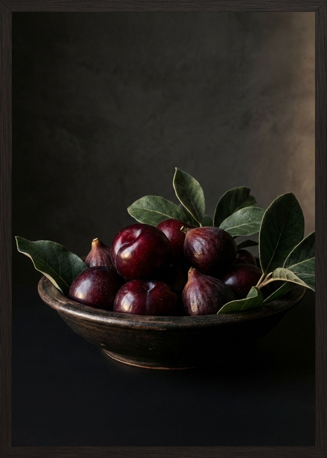 Poster in black frame