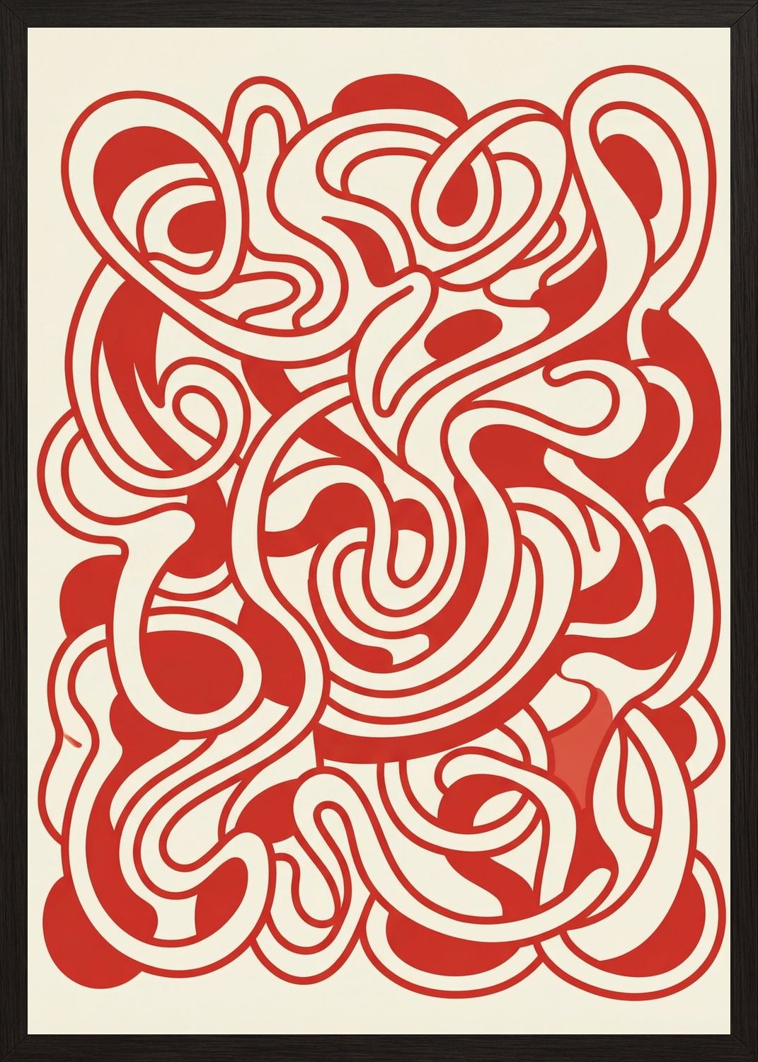 Poster in oak frame