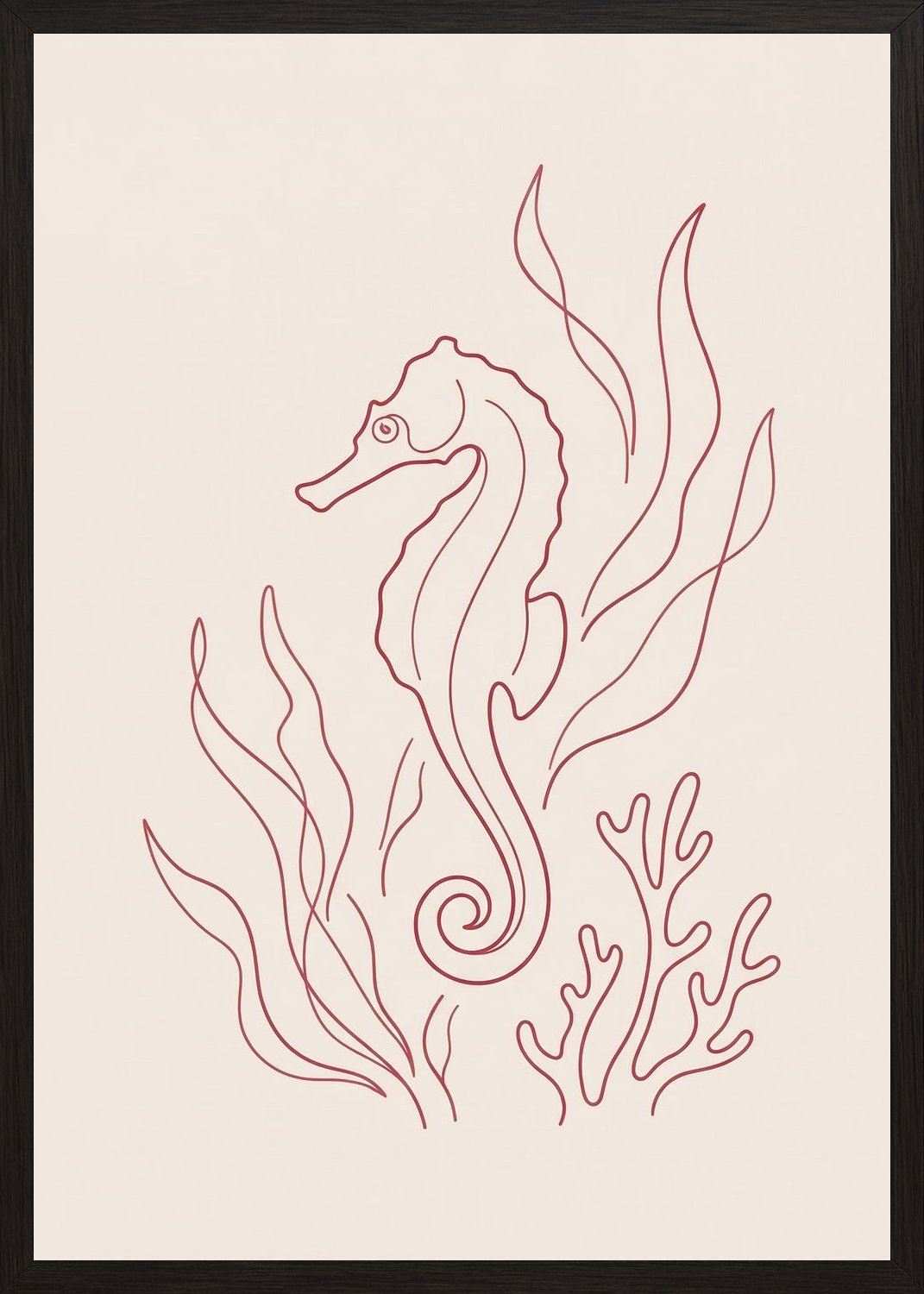 Poster in black frame