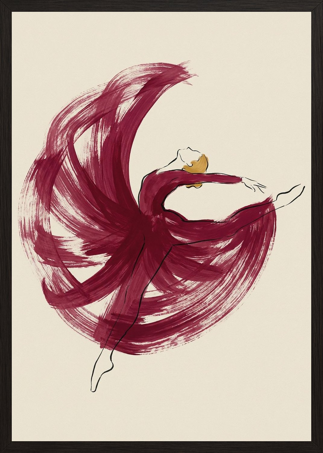 Poster in black frame