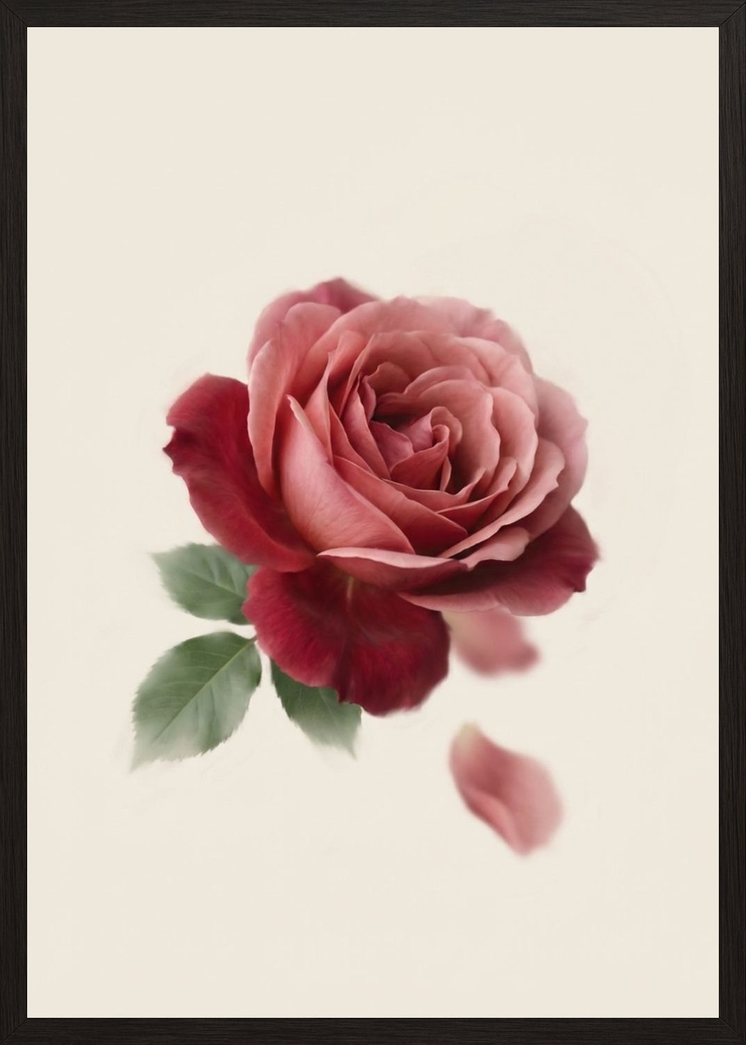 Poster in black frame