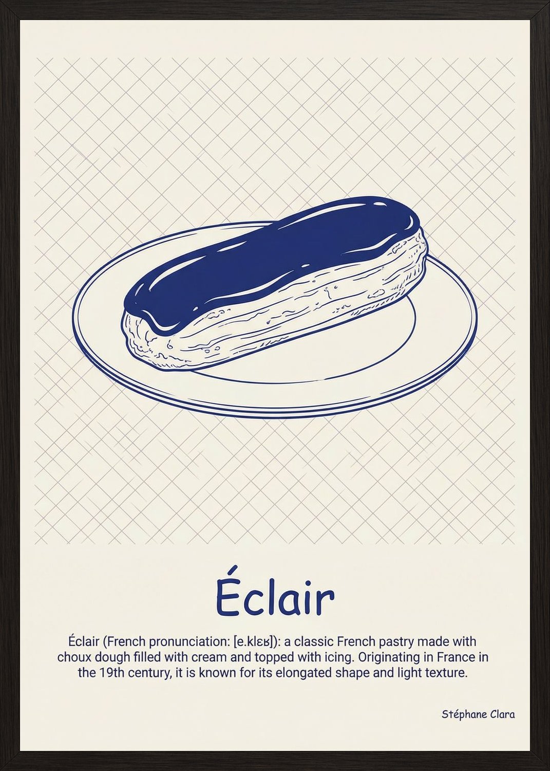 Poster in black frame