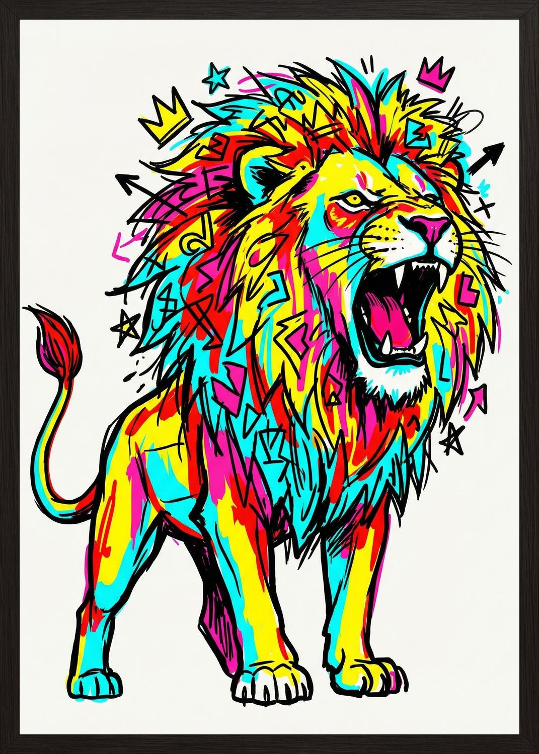 Poster in black frame