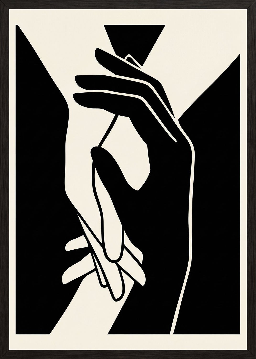 Poster in black frame