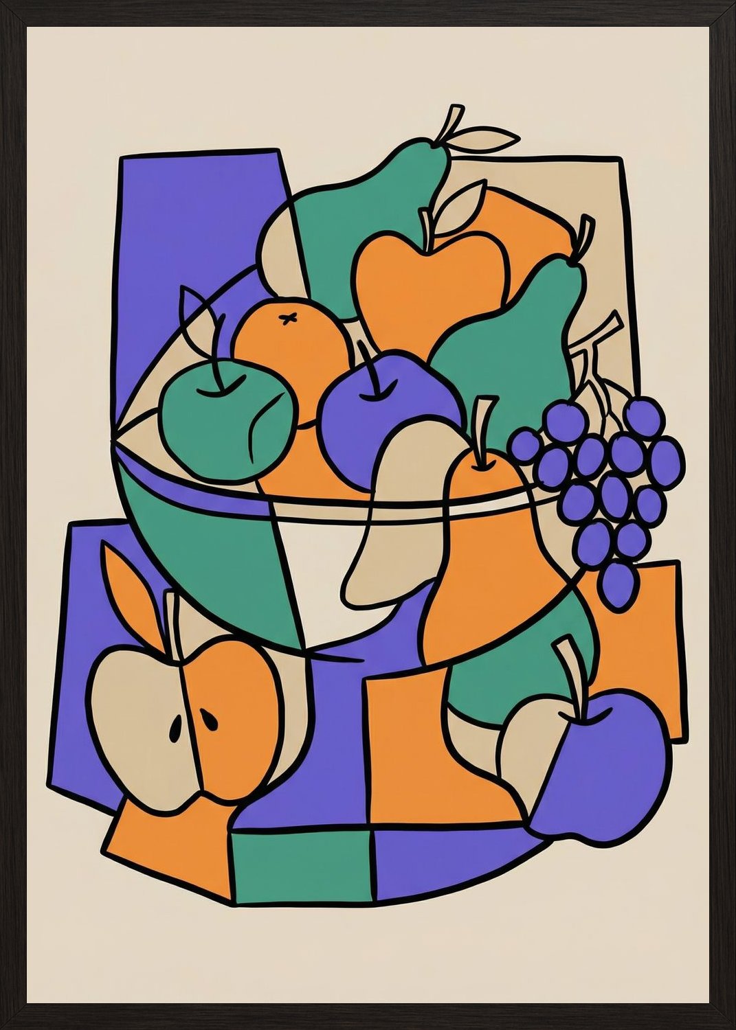 Poster in oak frame