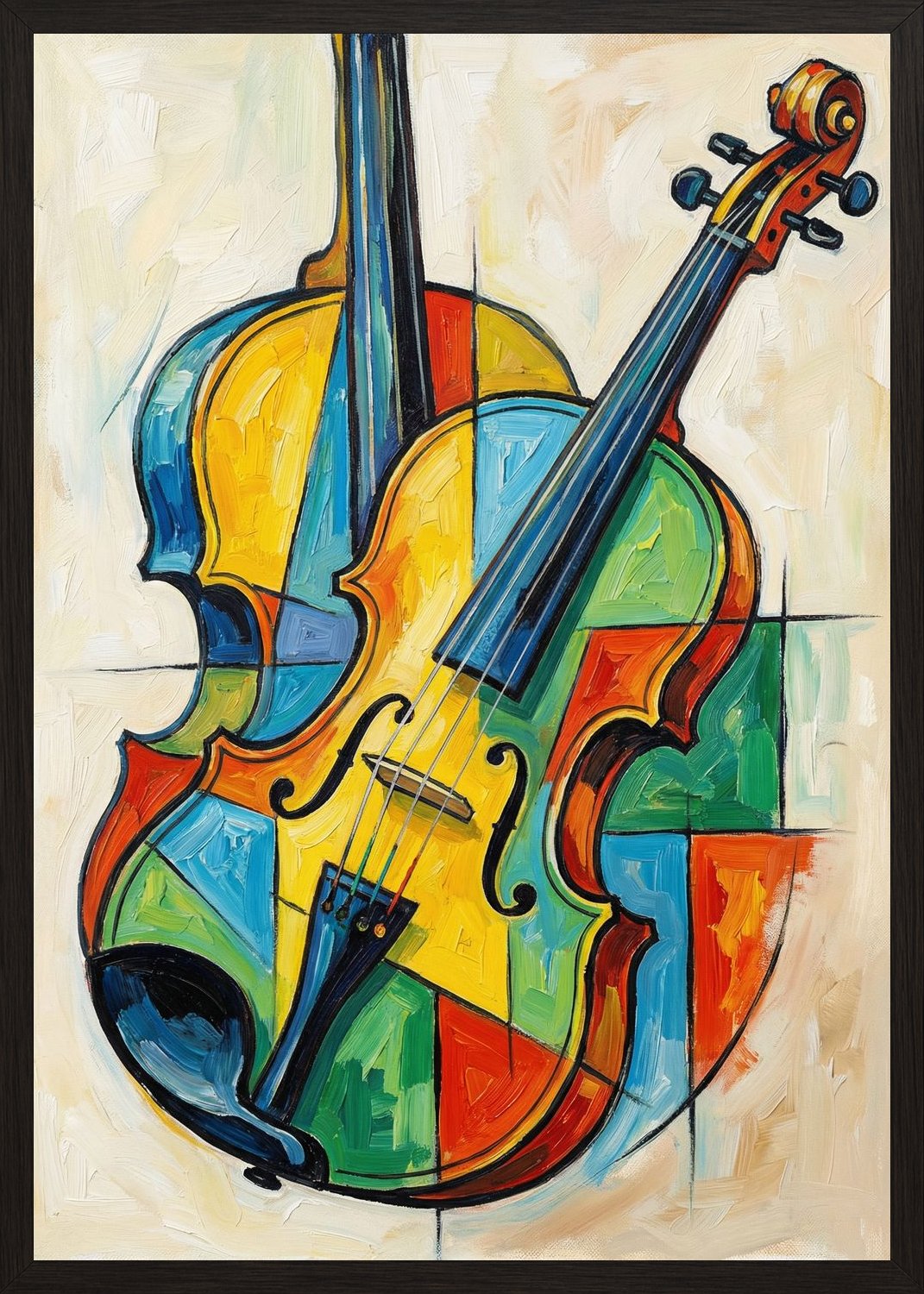 Poster in black frame