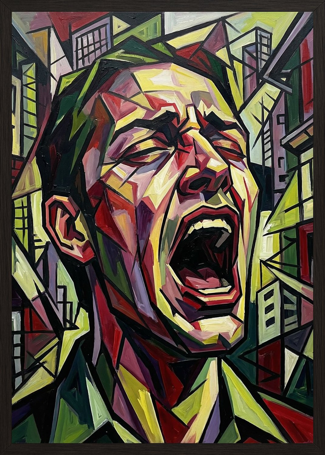 Poster in black frame