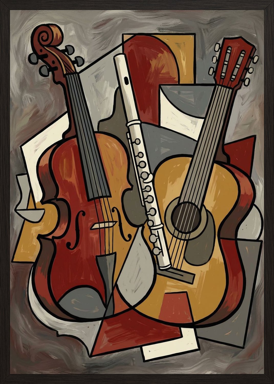 Poster in black frame