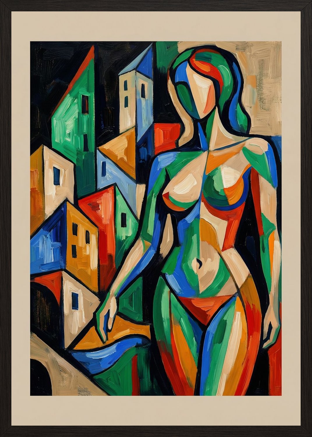 Poster in black frame